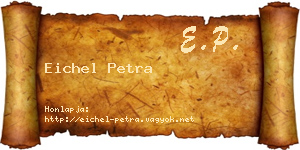 Eichel Petra névjegykártya